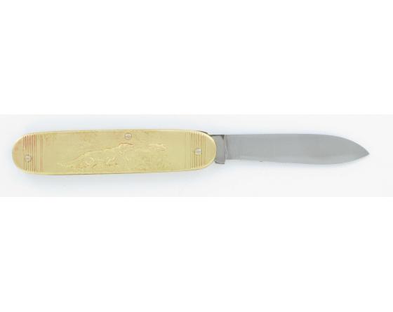 Chasseur - Chien Couteau de poche par Coursolle