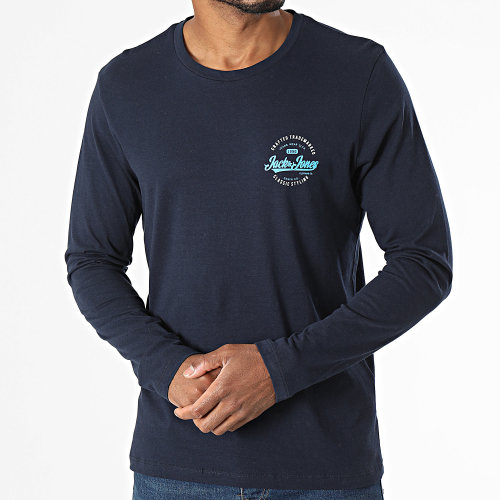 Lot De 2 Tee Shirts Mikk Blanc Bleu Marine