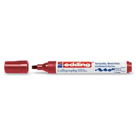 edding 1455 Kalligraphie-Marker, 1-5 mm karmesin