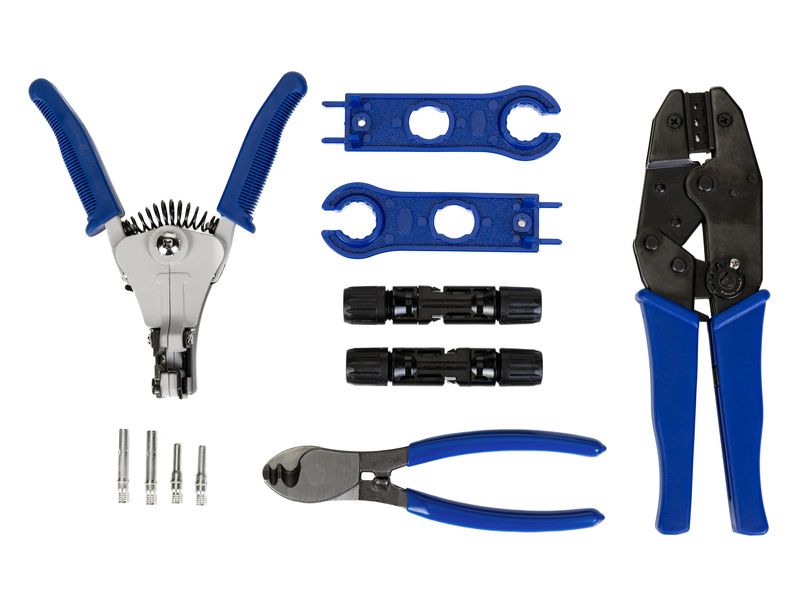 FURBER.power Werkzeugset Solarkabel MC4 kompatibel Umfangreiches Crimpwerkzeug-Kit