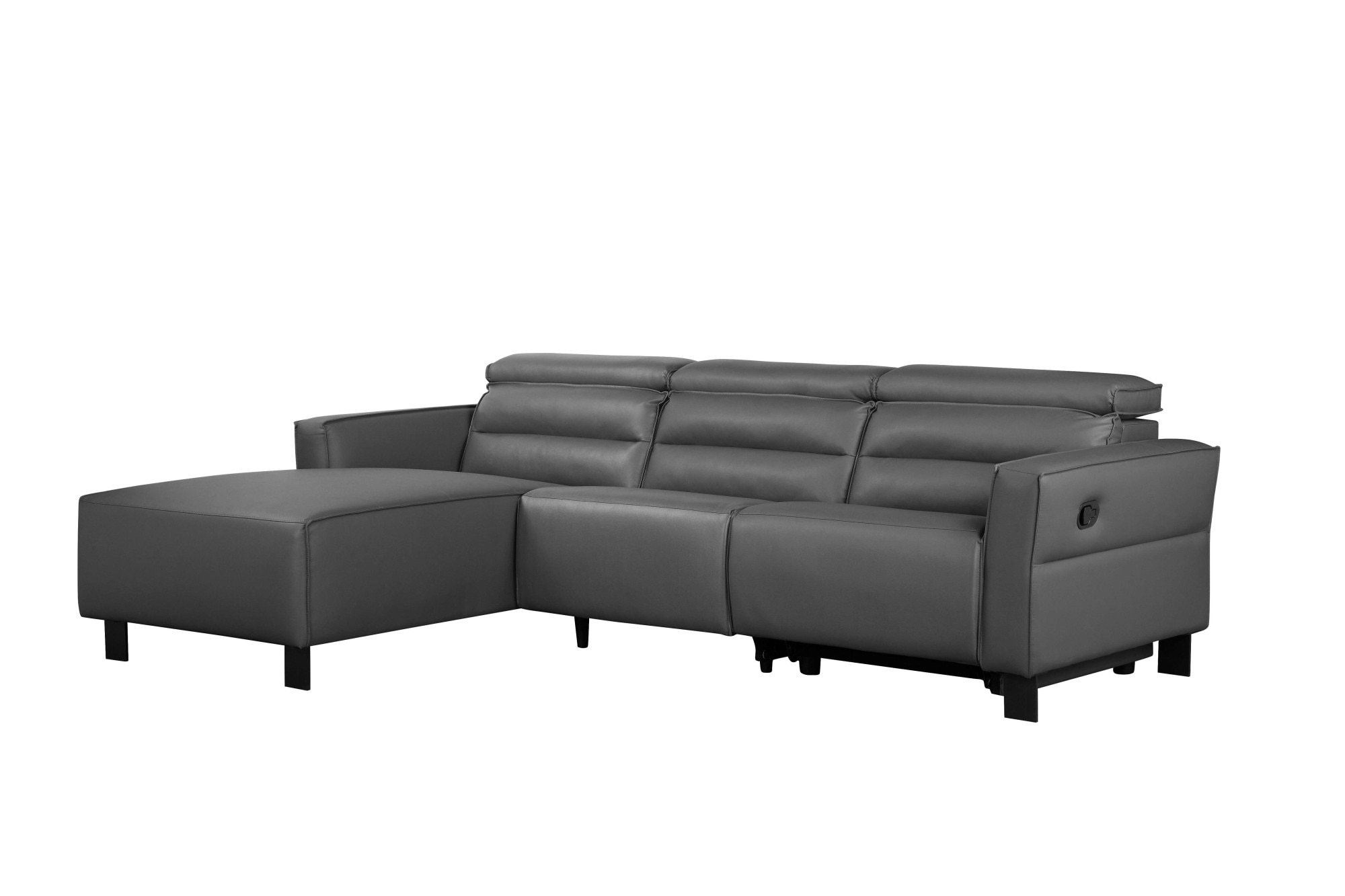 Home affaire Ecksofa »Carpari, L-Form, 263 cm, manuelle o. elektrische Relaxfunktion,« USB A/C und Kopfteilverstellung