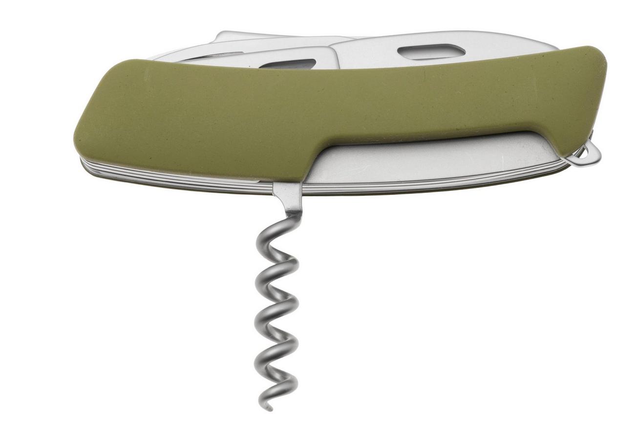 Swiza SH09 TR AM, KST.0136.1050, Olive, Zwitsers zakmes, partly serrated, 9 tools