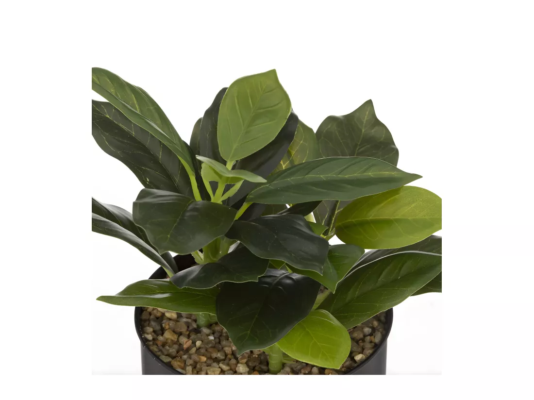 Plante artificielle Pot en métal H 20 cm