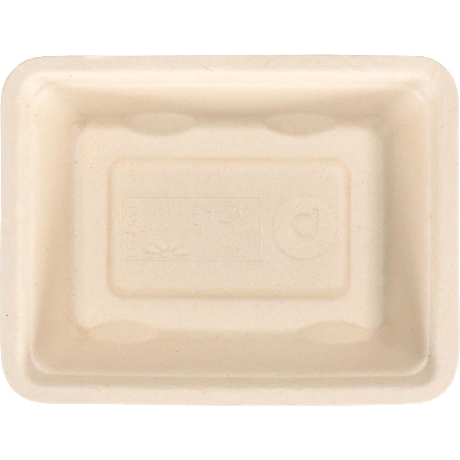 Depa Bak, Bagasse (suikerrietpulp), A7, snackbak, 123x93x32mm, naturel