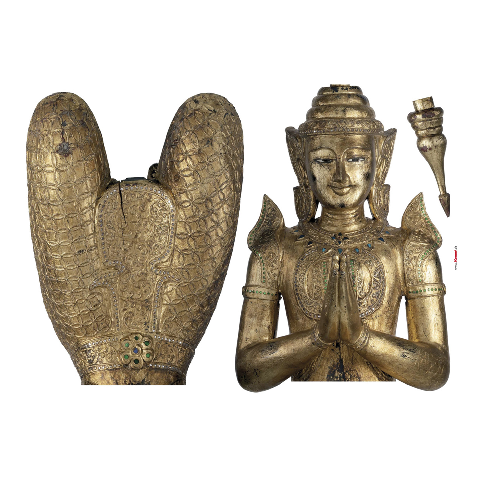 Wandtattoo BUDDHA - gold - 100x70 cm
