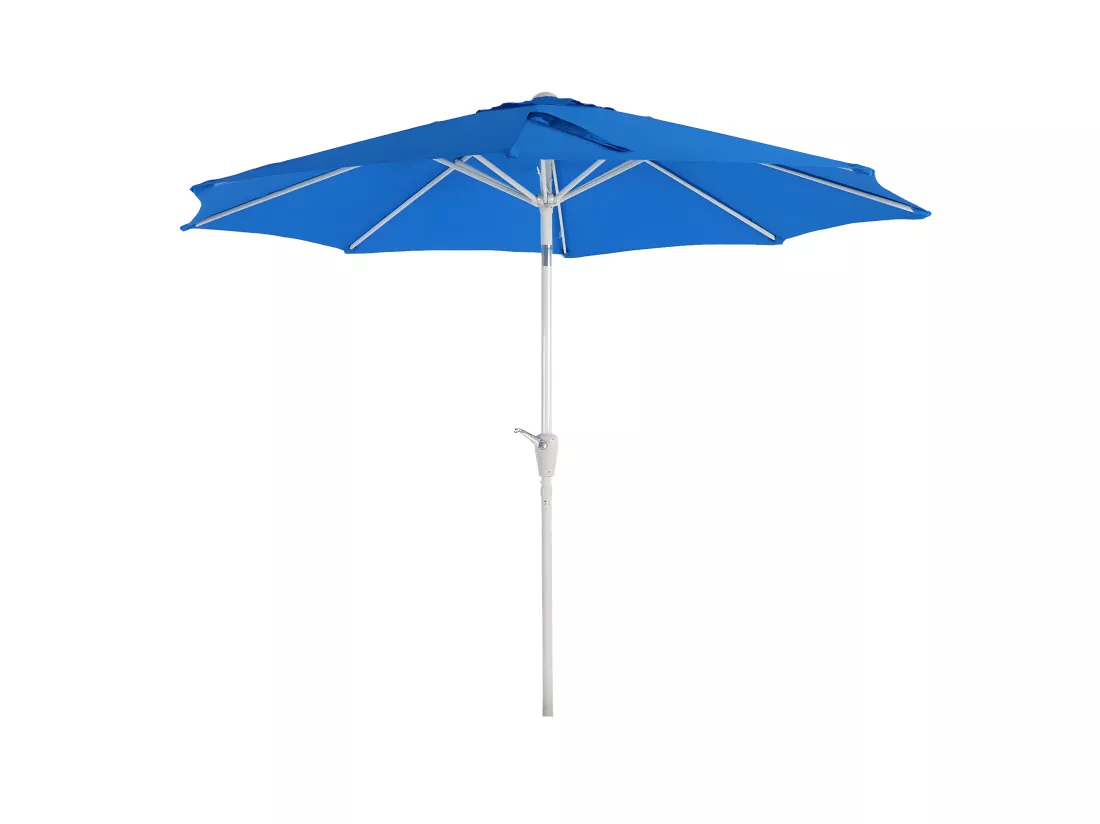 Parasol de jardin Ø aluminium bleue 300 x 300 x 242 cm 04_0003880