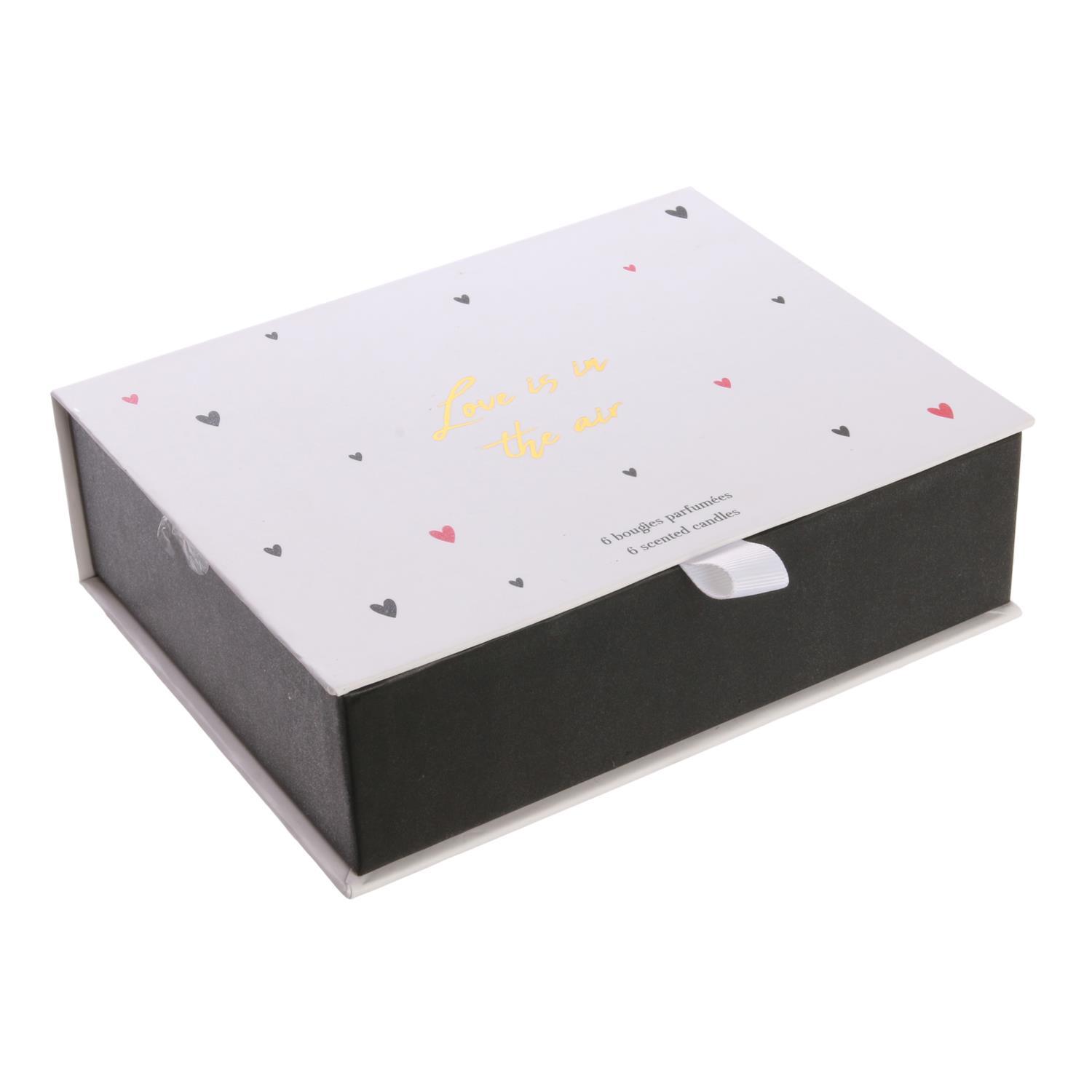 BOUGIE MOTS AMOUR X6 PIECES COFFRET