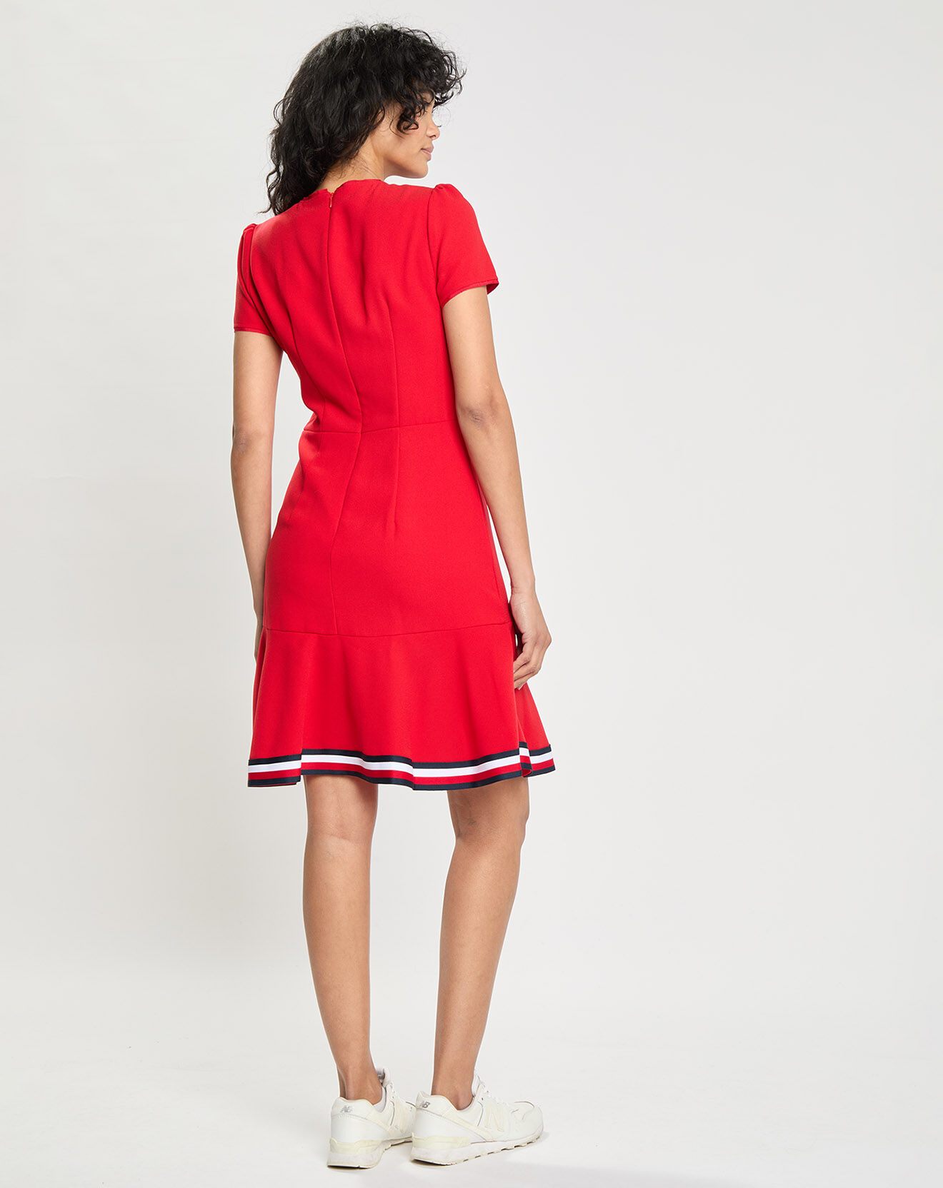 Tommy Hilfiger Robe patineuse Flag Bas rouge