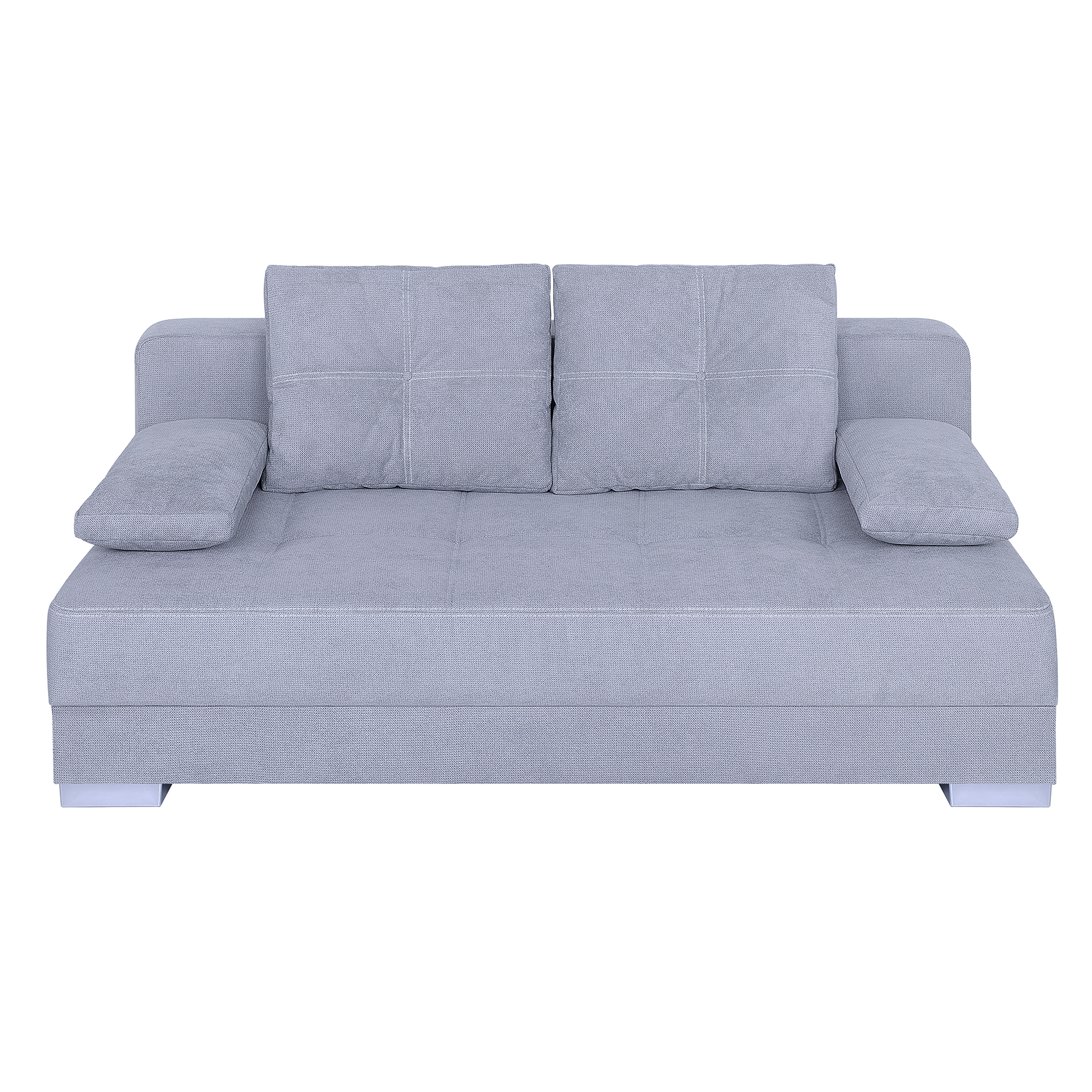 Schlafsofa - grau - mit Staukasten - Dauerschläfer