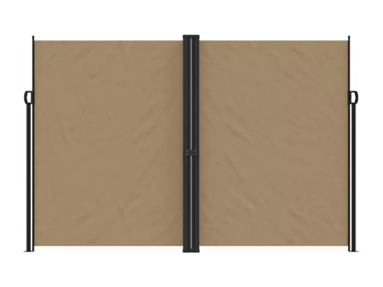 Auvent latéral rétractable taupe 220x1000 cm