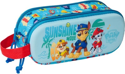Paw Patrol 3D Dobbeltpennal, Lyseblå