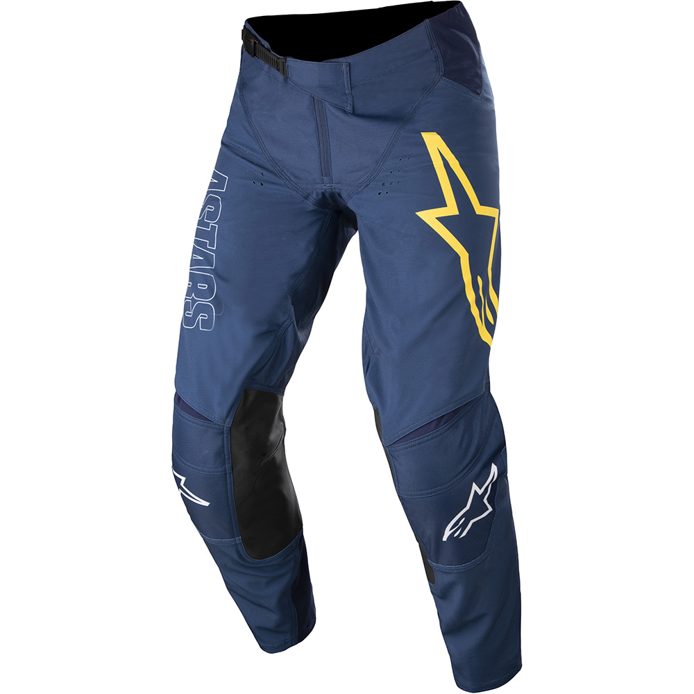 Alpinestars - Pantalon Techstar Phantom Bleu foncé / Jaune fluo / Blanc