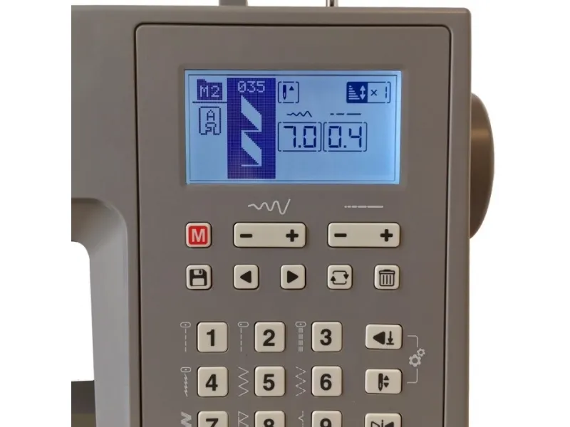 SINGER HD6805, Grå, Automatisk symaskine, Syning, Variabel, LCD, Knapper