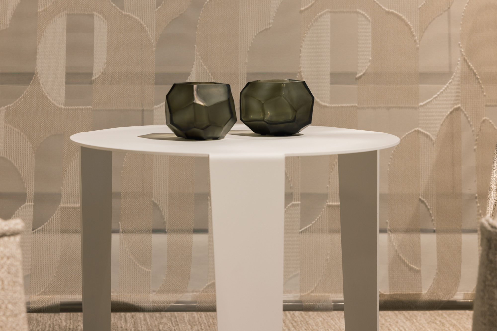 Bijzettafel Cascado 50x45 cm wit