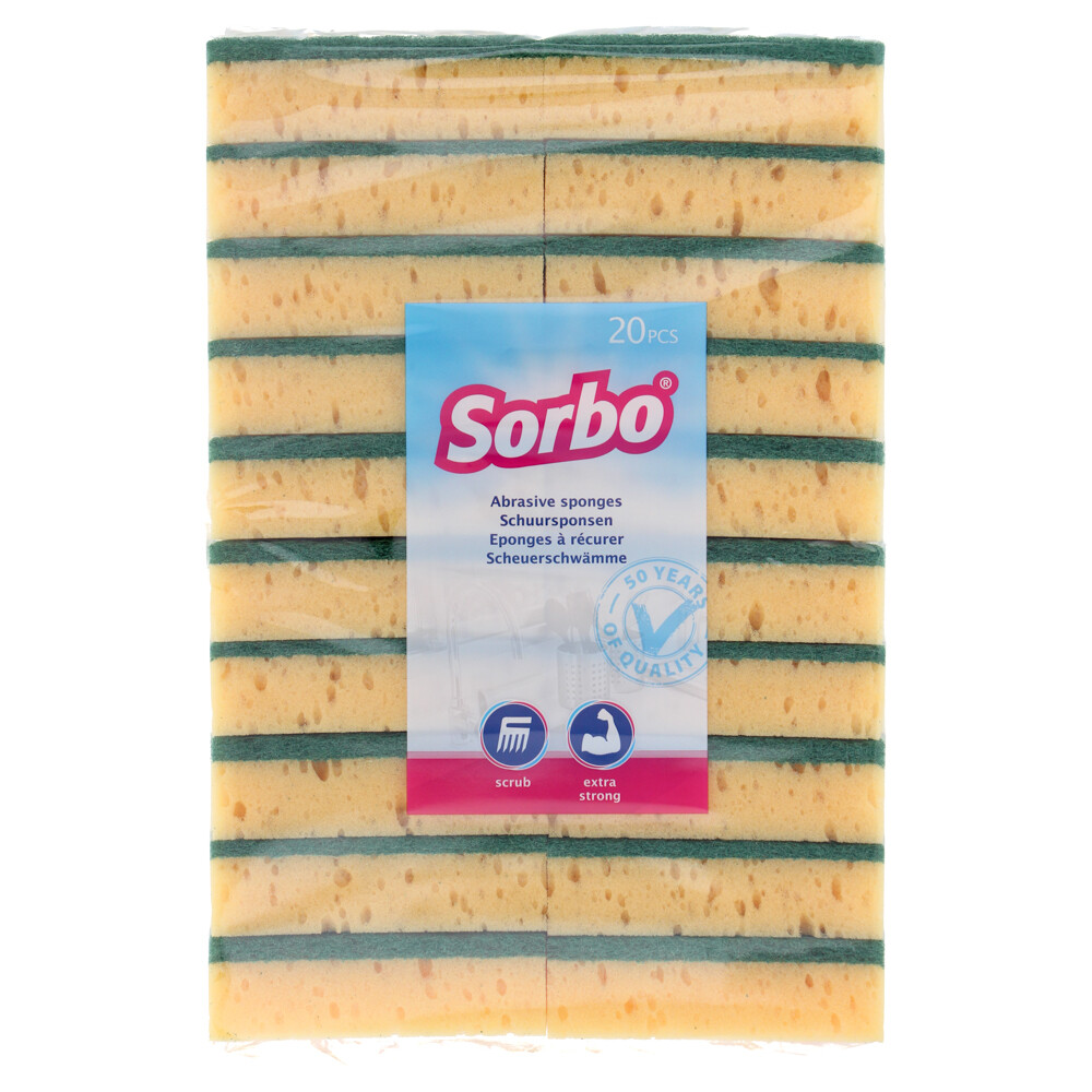 Sorbo Schuursponsstaaf Zware Kwaliteit 20 stuks