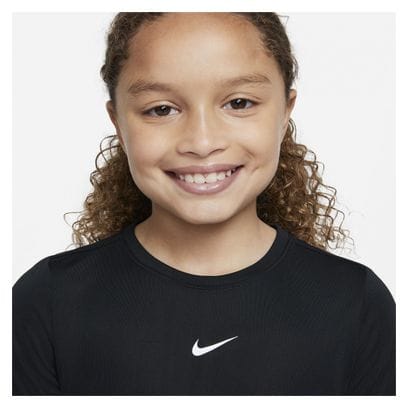 Maillot manches courtes Nike Dri-Fit One Noir Fille