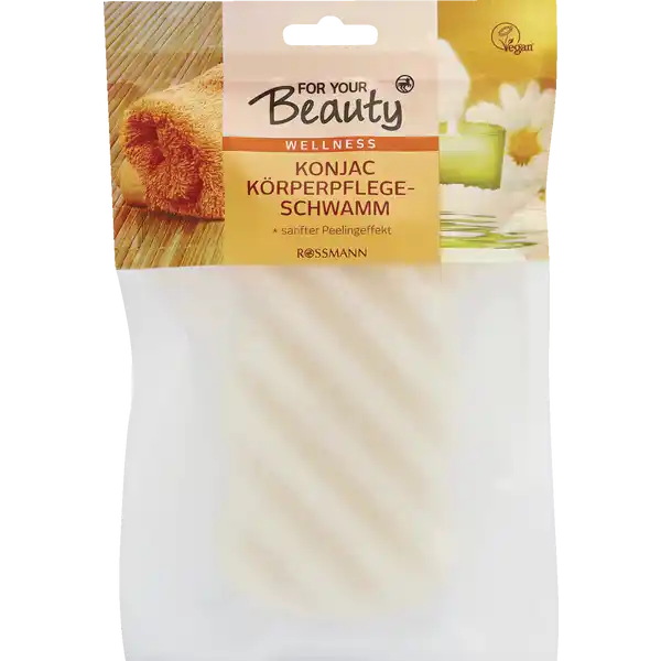 FOR YOUR BEAUTY KONJAC-KÖRPERPFLEGESCHWAMM