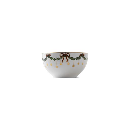 Royal Copenhagen Stjerne Riflet Jul Skål, Ø18 cm