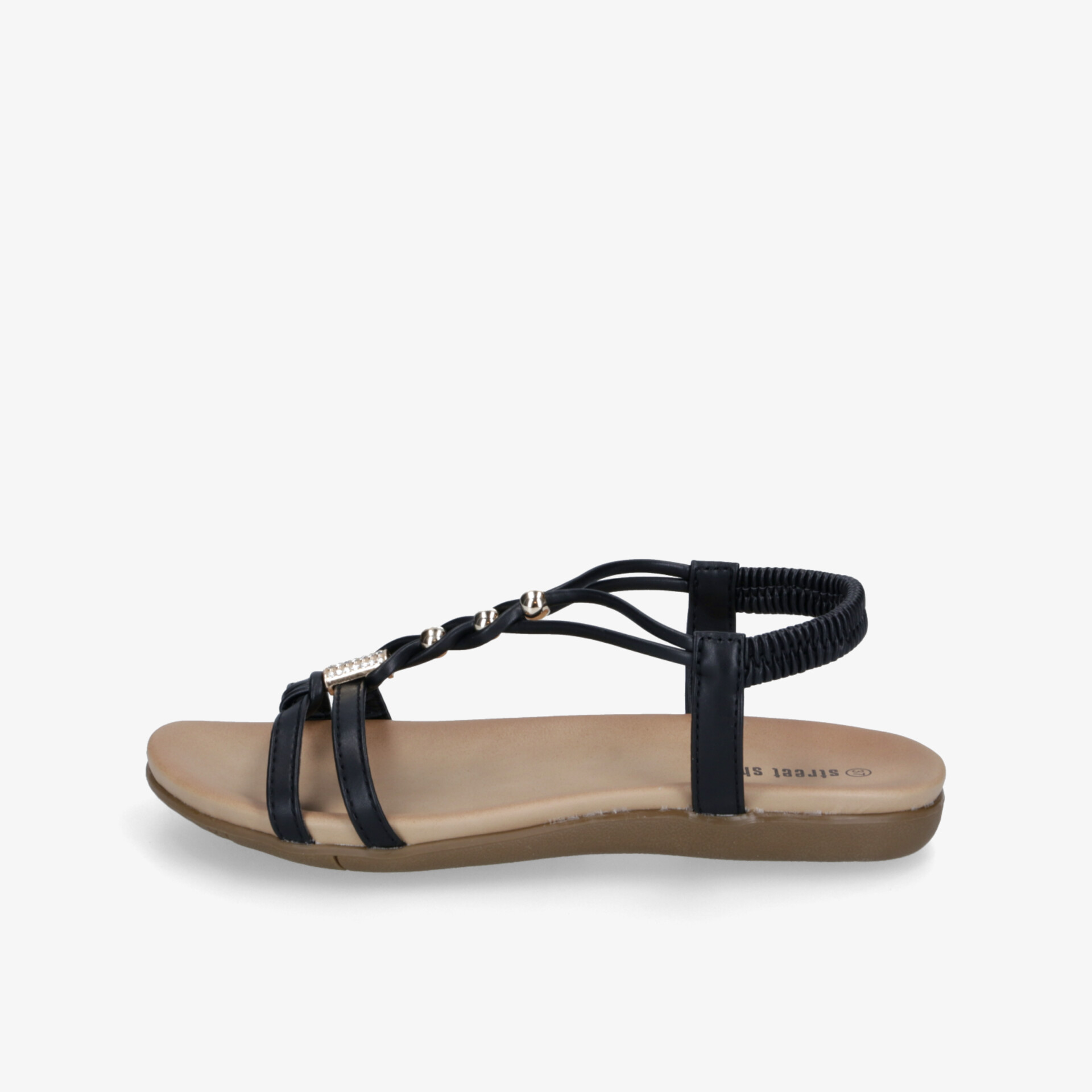 street shoes Damen Riemchensandalen schwarz