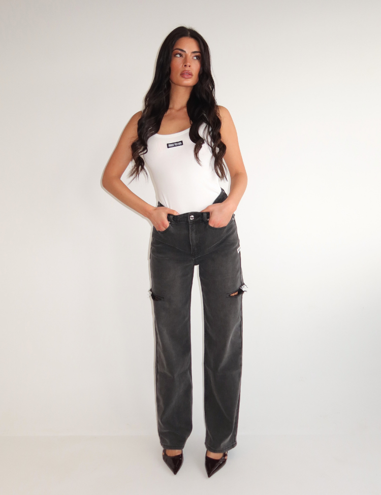 Unique The Label Jill Bodysuit Dames Gebroken Wit