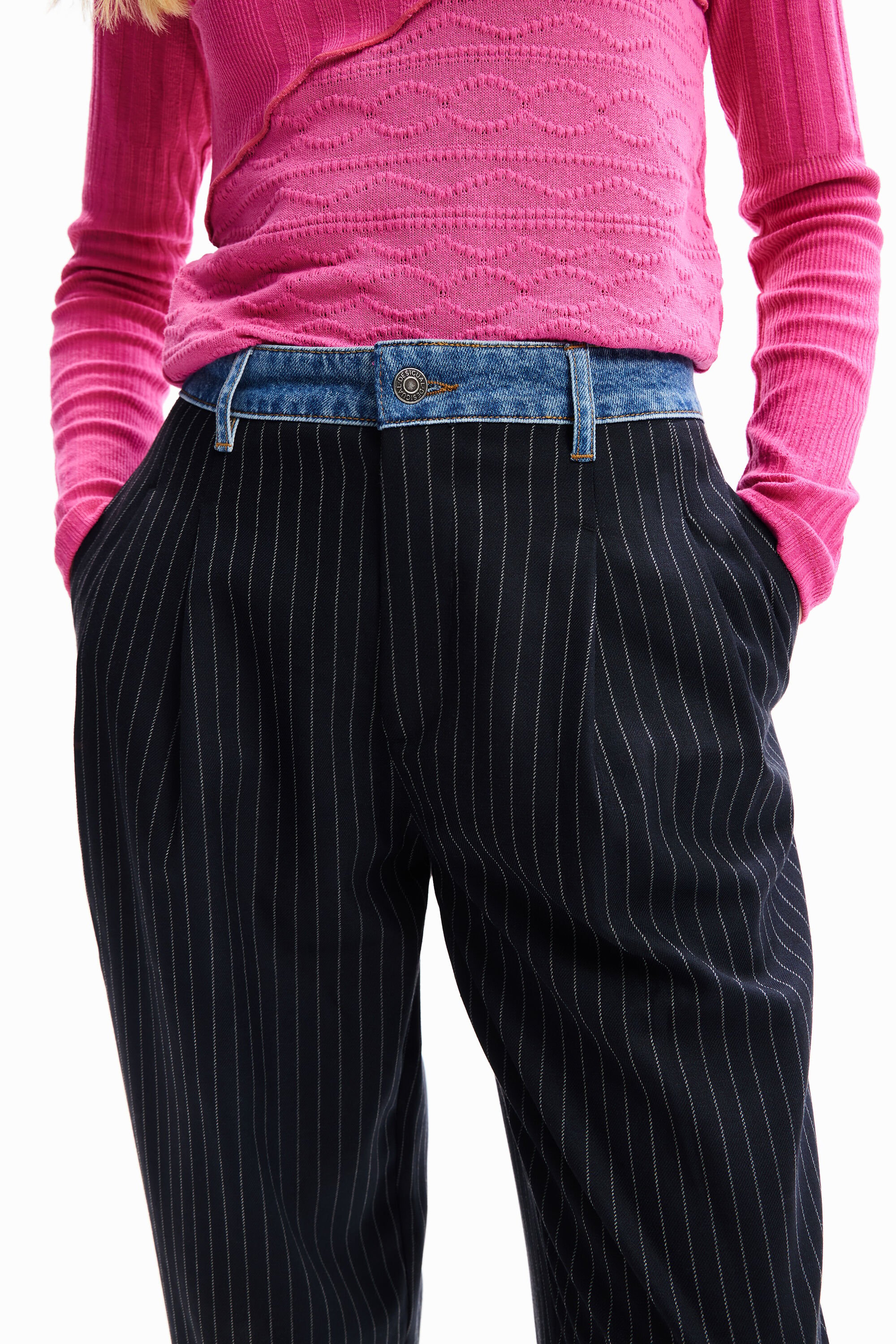 Pantalon tailleur hybride