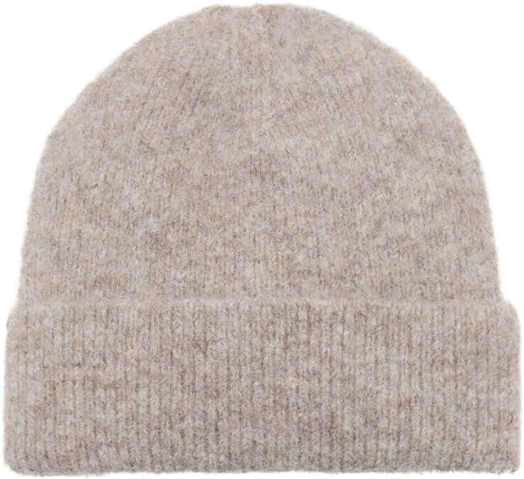 MANGO Knit beanie Medium brown