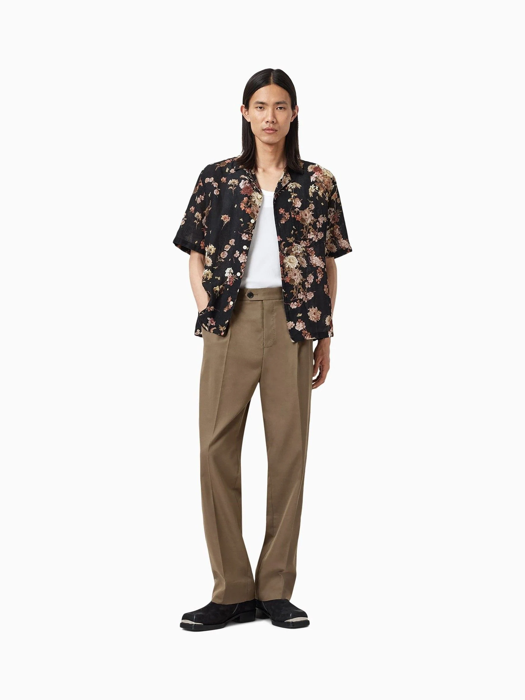 Bruin - AllSaints Tallis Straight Trousers