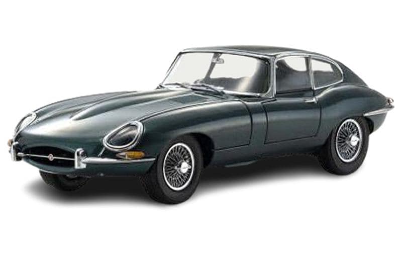 Jaguar Type-E 3.8L Coupe MK1 1961 Dunkelgrün, 1:18<br>Detailgetreues Modellauto für Sammler im Massstab 1:18