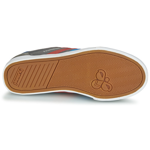 hummel - SLIMMER STADIL LOW - Gris / Bleu / Rouge