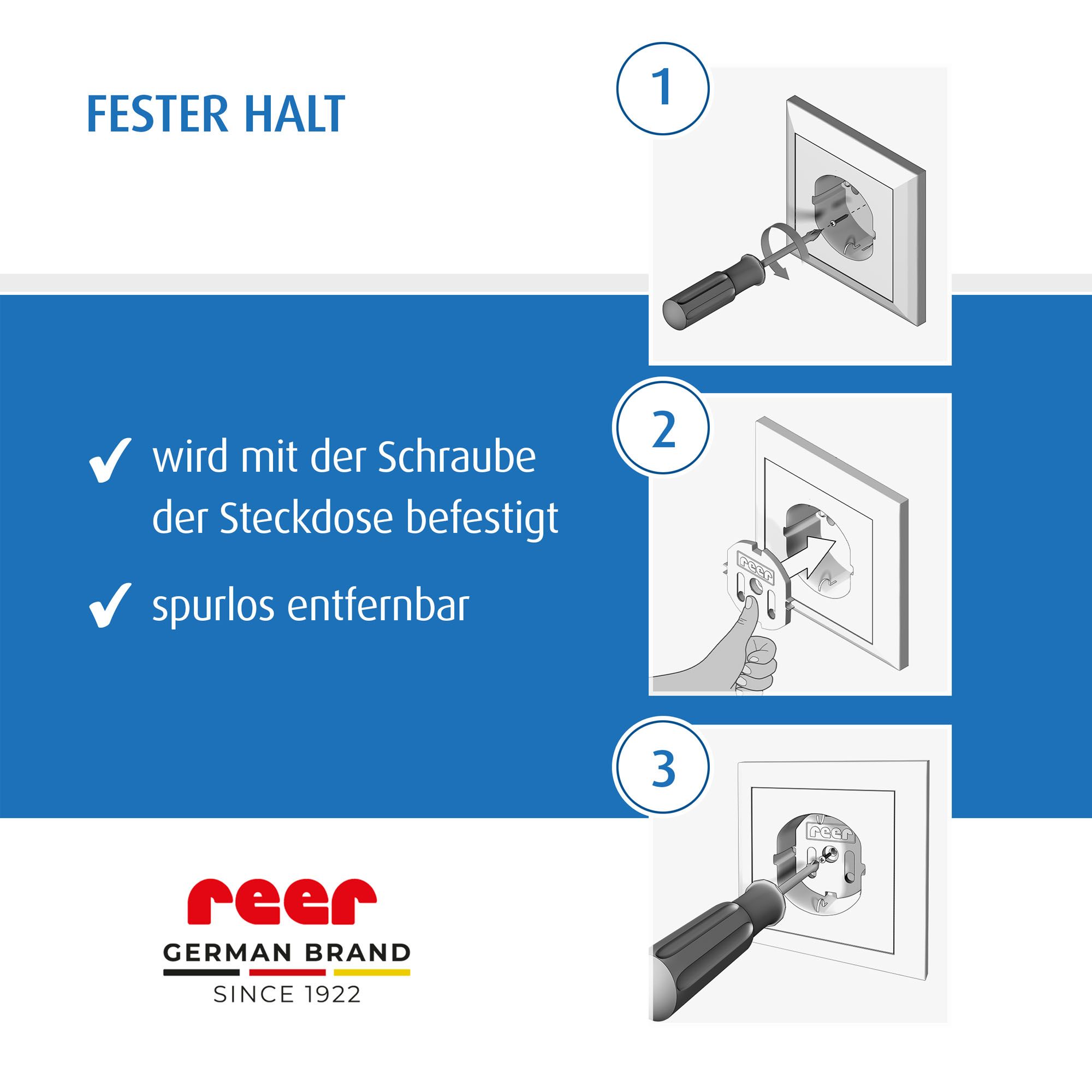 reer Steckdosenschutz zum Schrauben