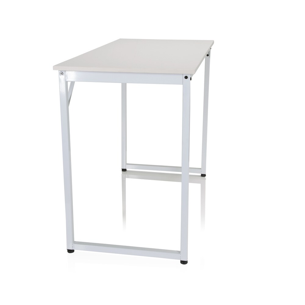 Schreibtisch WORKSPACE I Melaminharzbeschichtete Spanplatte, Gestell pulverbeschichteter Stahl hjh OFFICE