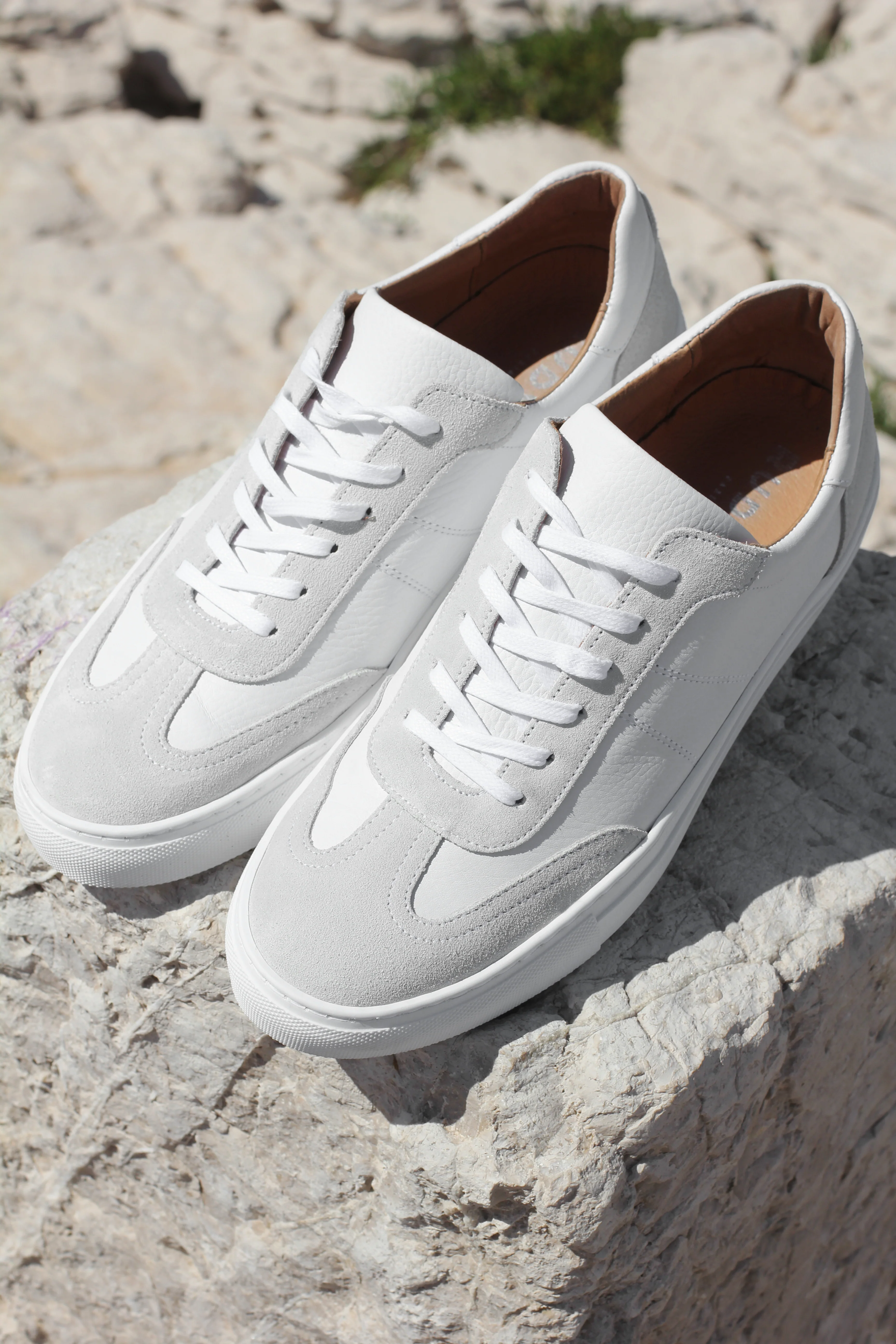 Kean-Sneakers / Basket en cuir blanc