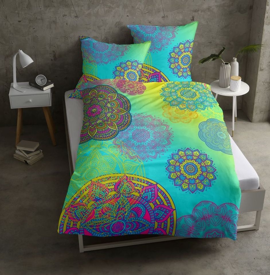 CASATEX Bettwäsche »Eivissa in Gr. 135x200, 155x220 oder 200x200 cm« 2 Stk. tlg. Biber kuschelig warm im Winter, Baumwolle, Bettwäsche mit Ornamenten
