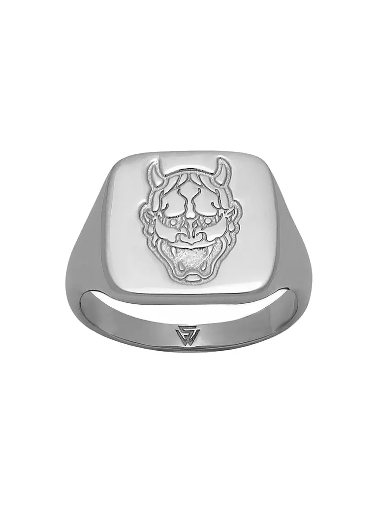 WARPEDSENSE Ring ONI MASK silber