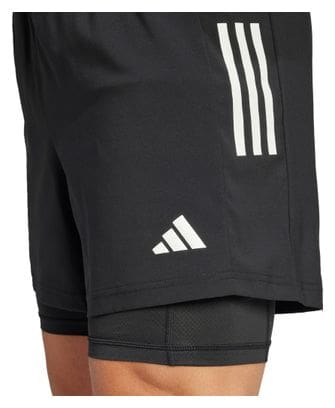 Short 2-en-1 adidas Own The Run Climacool 7in Noir Homme