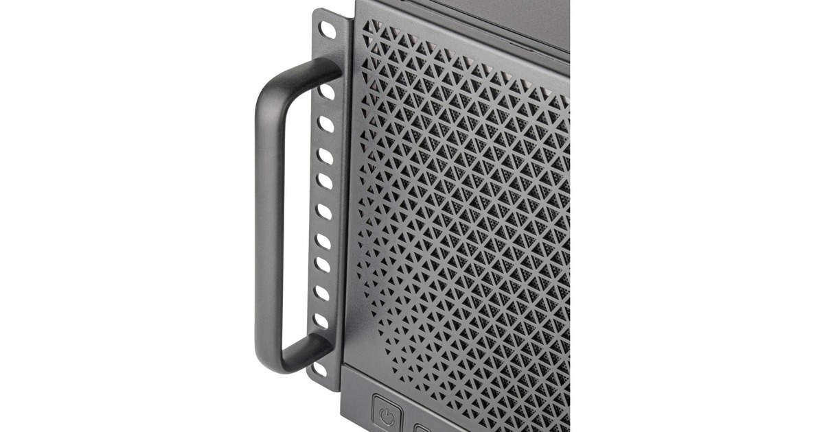SilverStoneRM51 rack behuizing  (Zwart | 5U | 2x USB-A | 1x USB-C)