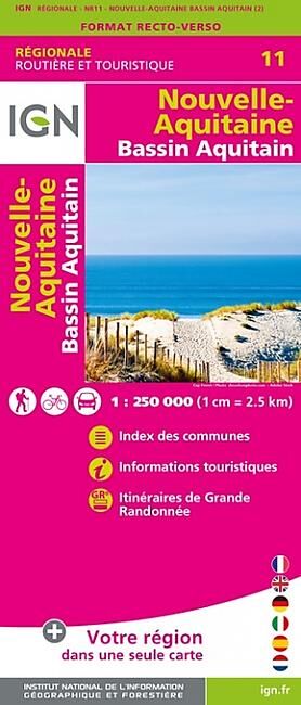 IGN - NR11 NOUVELLE AQUITAINE B AQUITAIN RECTO VERSO