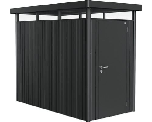 Biohort HighLine tuinhuis, maat HS, inclusief plank en gereedschapshouder, 155 x 275 cm, donkergrijs metallic
