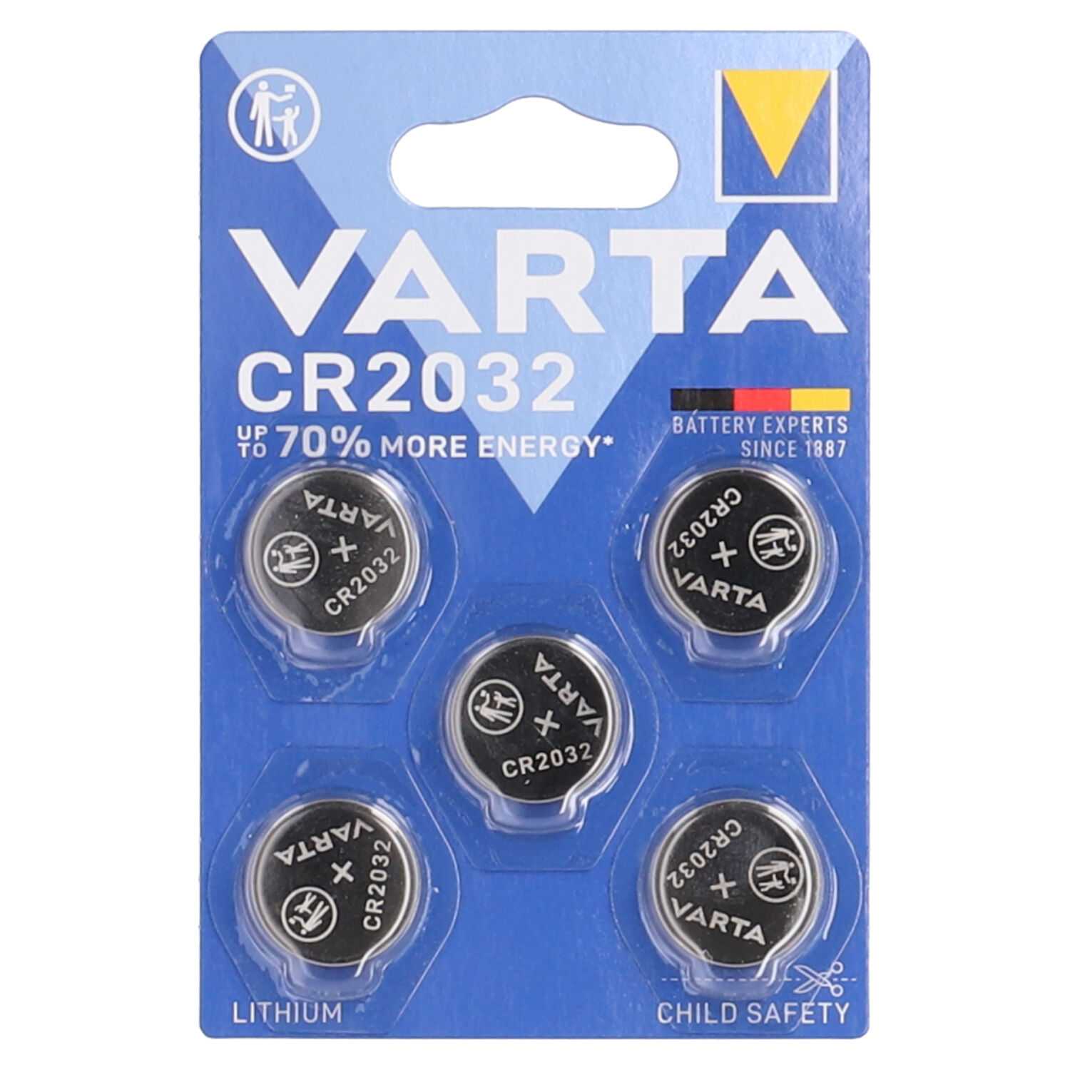 Batterie VARTA Knopfzelle 5er CR2032