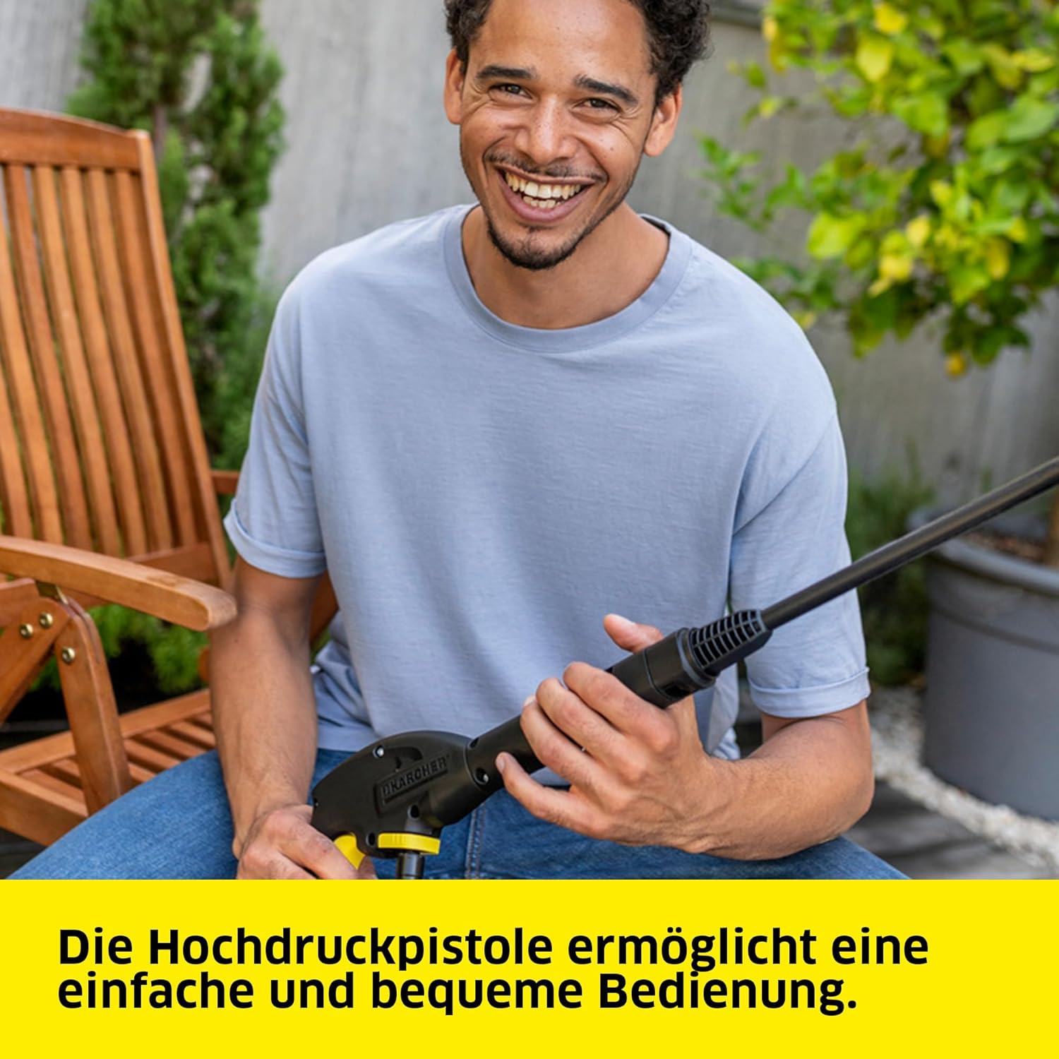 Kärcher Hochdruckreiniger K 3 FJ, Druck: max. 120 bar, Inkl. Schaumdüse für gut haftenden Schaum und höchste Schmutzlösekraft, gelb