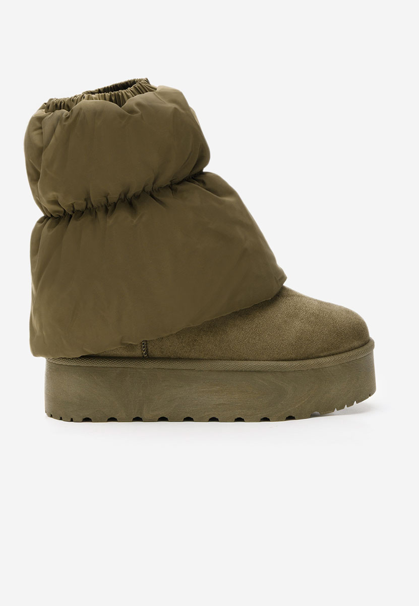 Bottes à plateforme vert Aydena