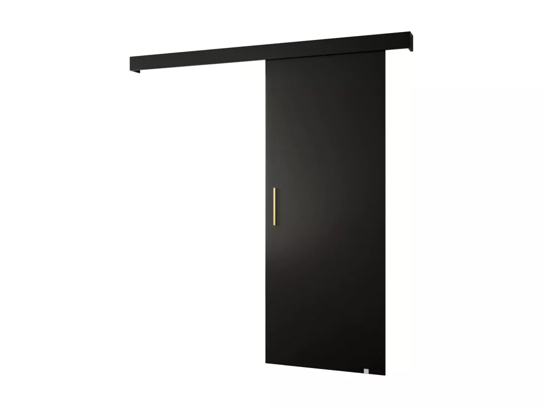 Portes coulissantes Salwador I 80x204 cm (Noir / Noir / Or)