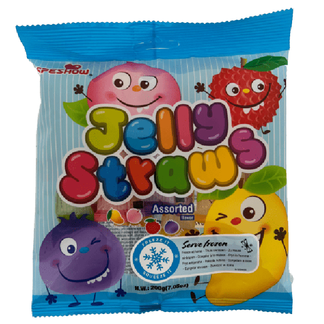 Speshow Jelly Straws met Fruitsmaak 200g