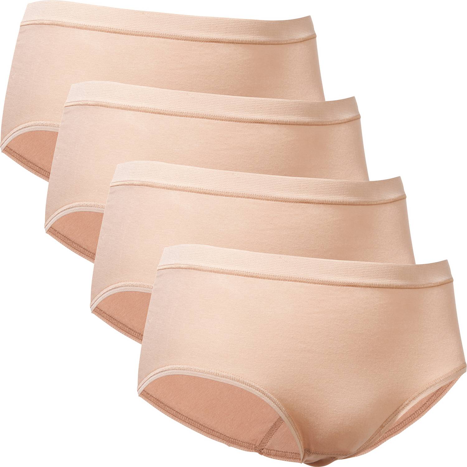 Conta Feinripp Damen-Taillenslip im 4er-Pack