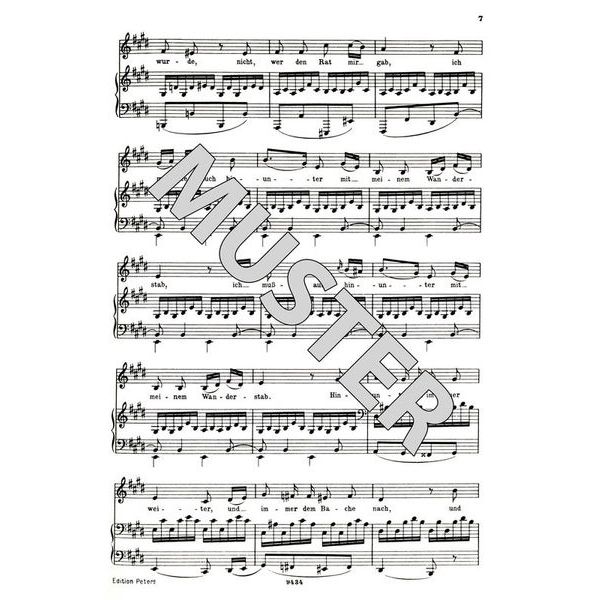 Edition Peters Schubert Lieder 1 Tief