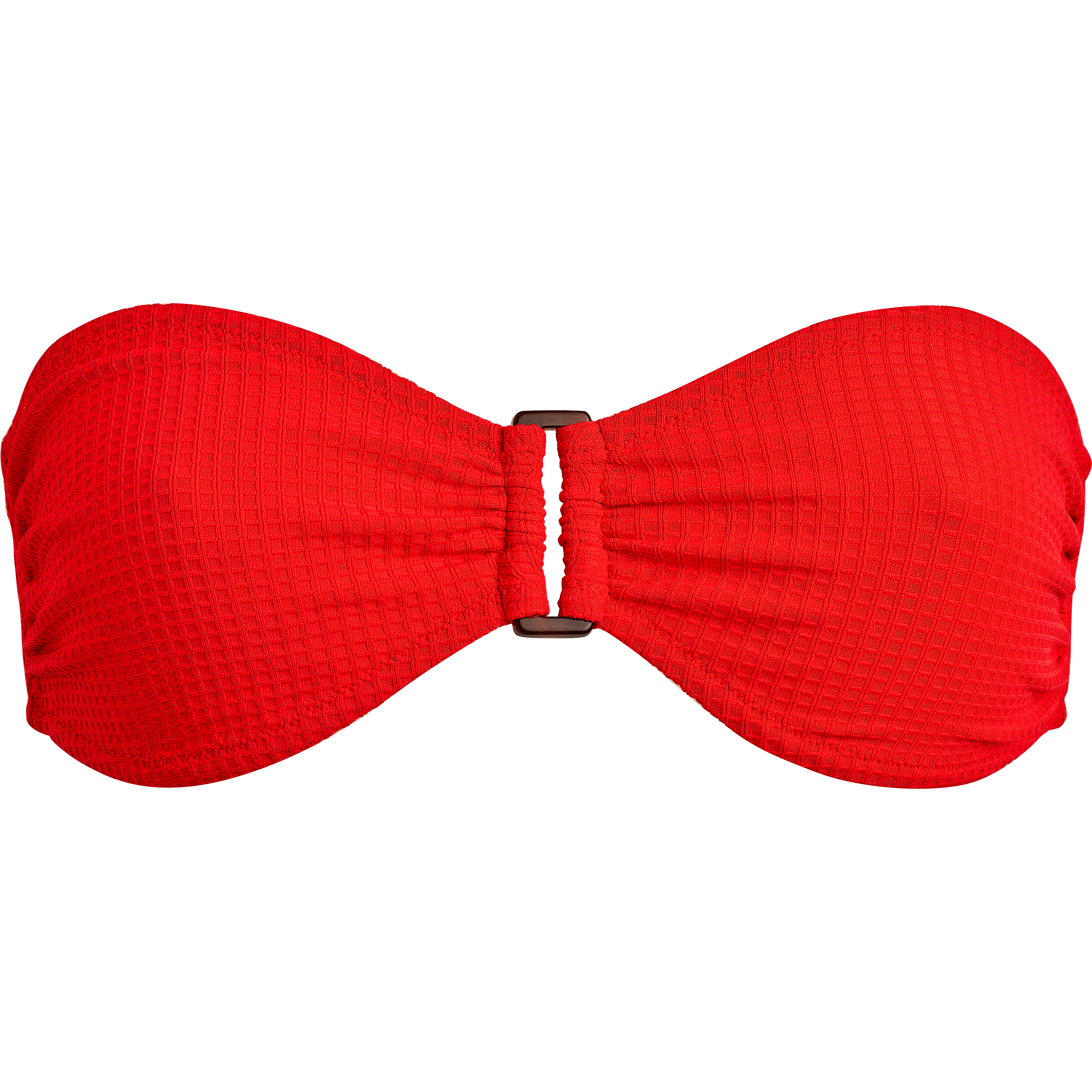 Haut de Maillot de Bain Bandeau Femme Jacquard Vichy