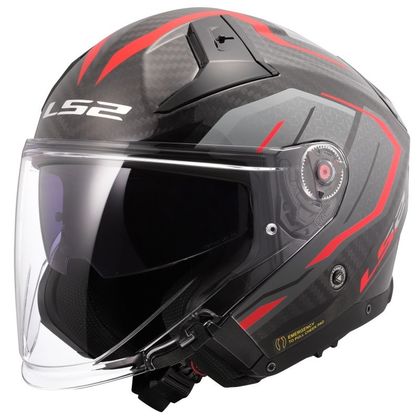 Casque LS2 OF603 INFINITY II - CARBON URUS - Rouge