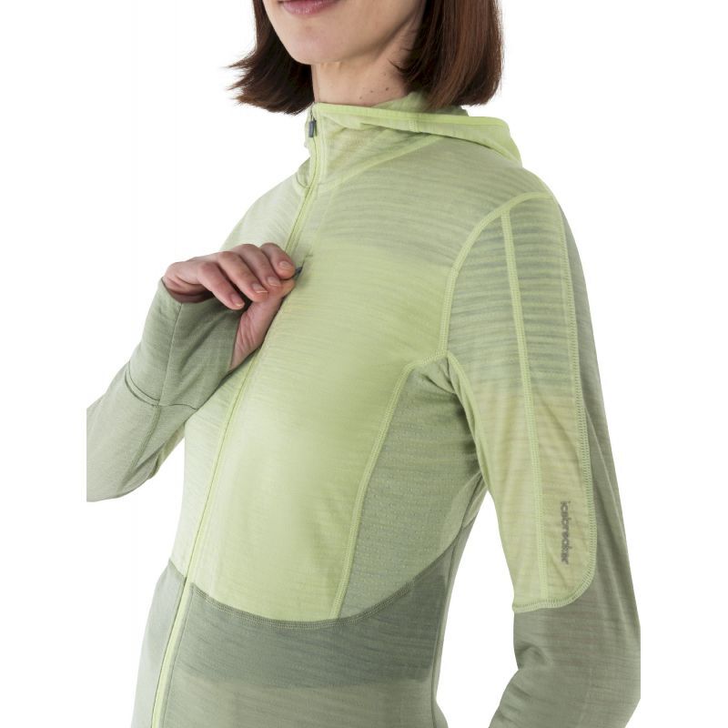 Merino 200 RealFleece Descender LS Zip Hoodie - Polaire en laine mérinos femme