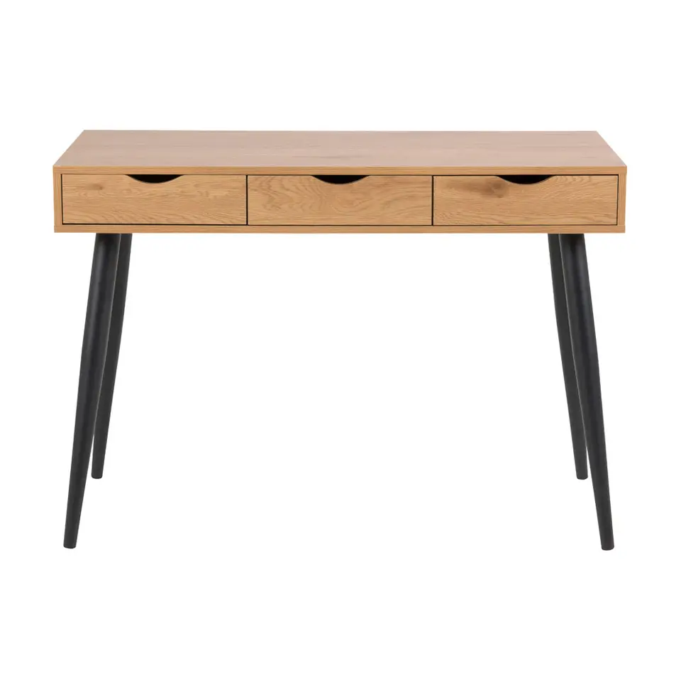 Bureau Montijo - eiken/zwart - 77,1x110x50 cm