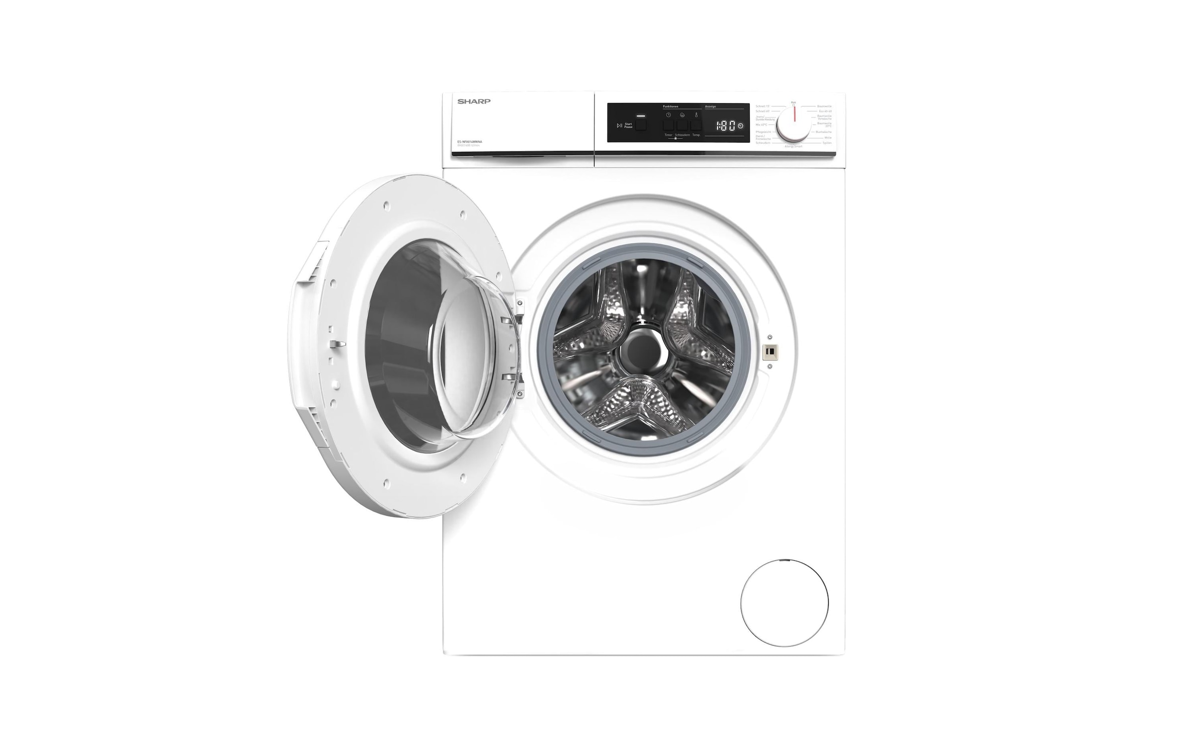 Sharp Waschmaschine »ES-NFA814WWNA-CH Links« 1400 U/min